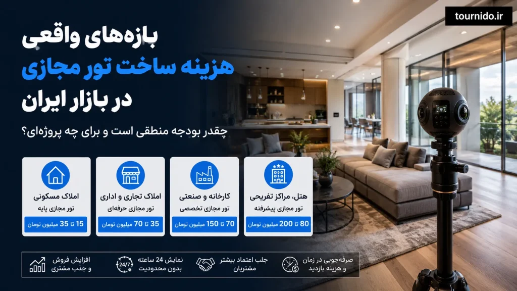 بازههای واقعی هزینه ساخت تور مجازی در بازار ایران؛ چقدر بودجه منطقی است و برای چه پروژهای؟