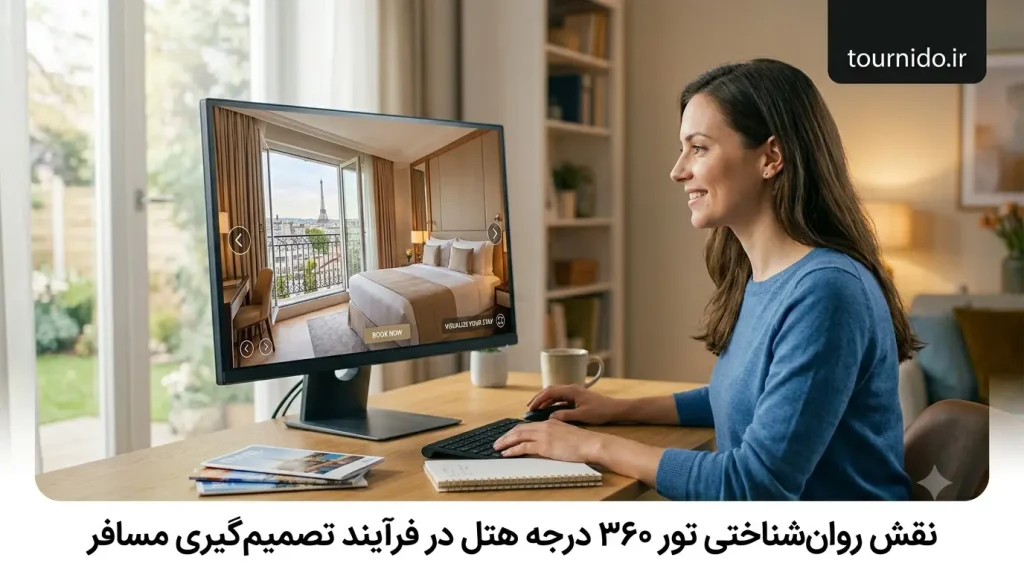 نقش روان‌شناختی تور ۳۶۰ درجه هتل در فرآیند تصمیم‌گیری مسافر