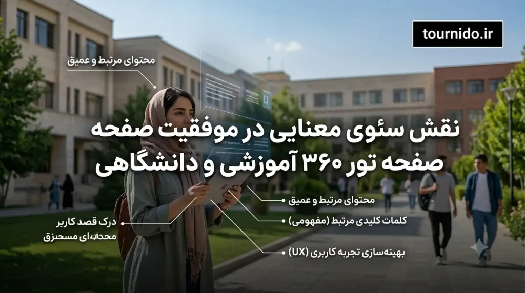 نقش سئوی معنایی در موفقیت صفحه تور ۳۶۰ آموزشی و دانشگاهی